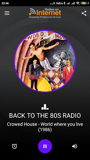 Android application Back to the 80s Radio screenshort