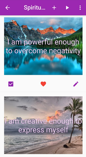 Daily Positive Affirmations Screen 2