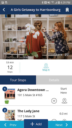 Screenshot of Visit Harrisonburg VA!