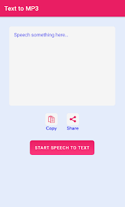 Text to MP3: Speech to Text