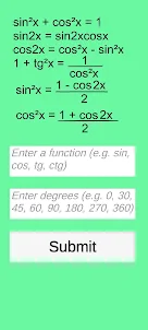 Thrigonometry Calculator
