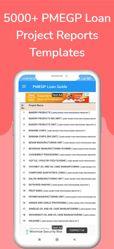 PMEGP Loan Guide App Business Screen 3