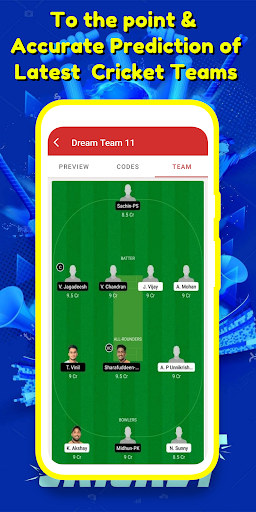 My Dream Team 11 - Fantasy Cricket Team Prediction