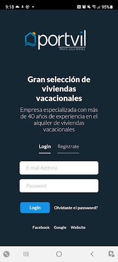 Android application Portvil screenshort