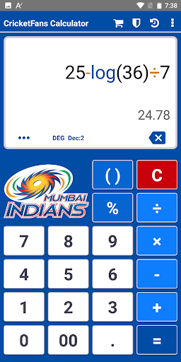 Android application CricketFans Calculator screenshort