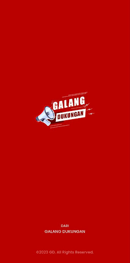 Android application Galang Dukungan screenshort
