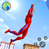 Flying Rope Hero Crime City Simulator Game 2019 icon