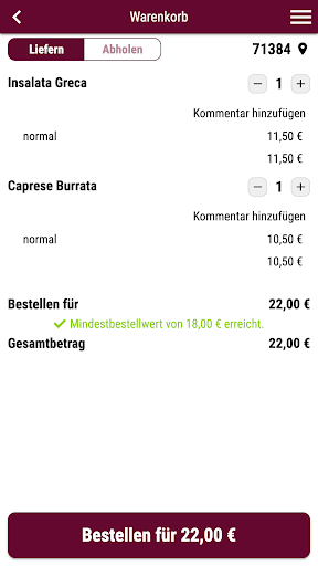 Restaurant Anni Lieferservice Screen 2