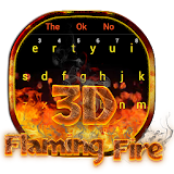 3D Red Flaming Fire Keyboard icon