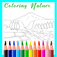 Coloring Beautiful Nature: Kids Coloring Game