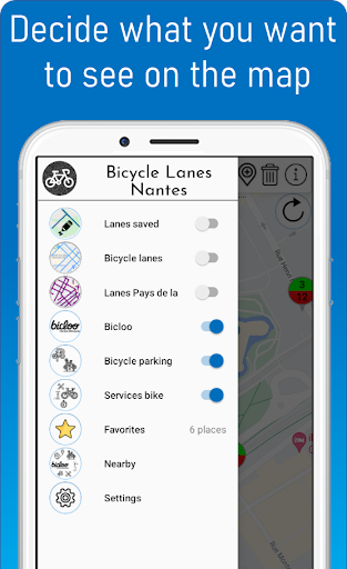 Bicycle lanes Nantes Screen 2