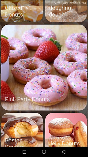 Android application Tasty donut recipes screenshort