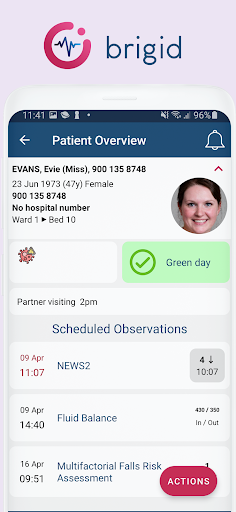 Android application Brigid UK screenshort