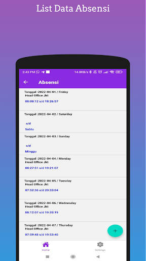 Time Management Screen 2