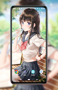Anime School Girl Wallpaper HD