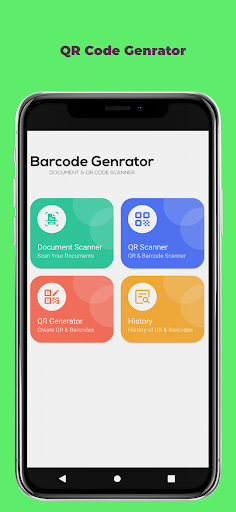Android application Qr Code Genrator & Scanner screenshort