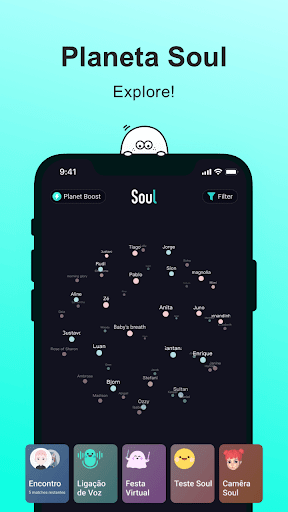 Visualização do aplicativo