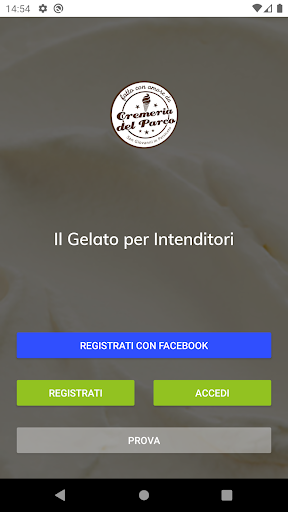 Android application Cremeria del Parco screenshort