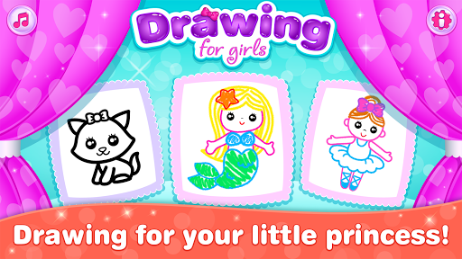 Kids Drawing Games for Girls ud83cudf80 Apps for Toddlers!  screenshots 17