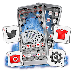Cover Image of Download Flaming Play Cards Theme  APK