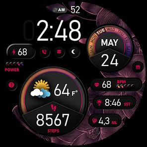 Screenshot 32 PER015 - Luna Watch Face android