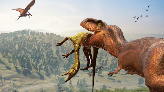 Real Tyrannosaurus Trex Fight