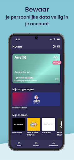 Android application AnyID screenshort