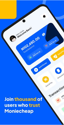 Android application Moniecheap Dataless App screenshort
