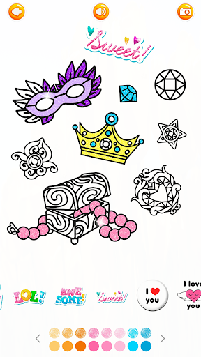 Surprise Princess : Glitter Coloring Pages 1.0.0 Screenshots 3