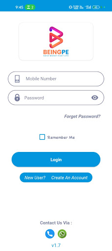Android application BeingPE - Micro ATM, AEPS screenshort