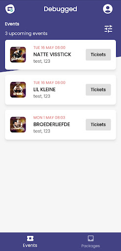 Android application Ticketapp Sale screenshort
