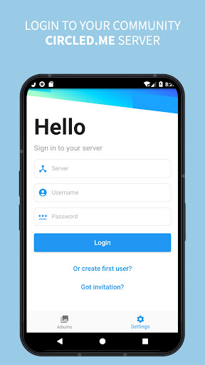 Android application circled.me screenshort