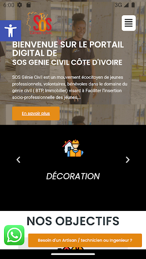 Android application Sos genie civil APP screenshort