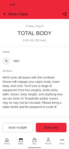 Skybox Gym Screen 3