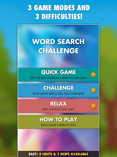 Captură de ecran Word Search Challenge PRO