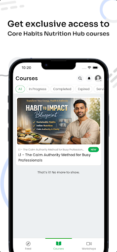 Core Habits Nutrition Hub ekran görüntüsü
