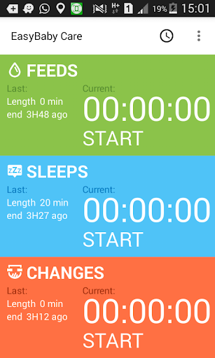 Android application Easy Baby Care screenshort