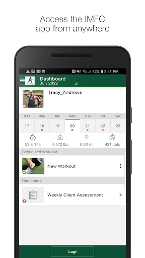 Android application Inherent Motion Fitness screenshort