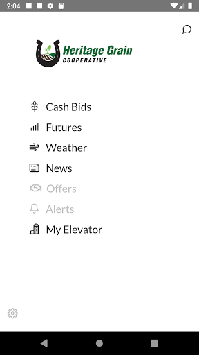 Screenshot of Heritage Grain Cooperative