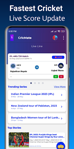 Android application CricMate : Cricket Live Line screenshort
