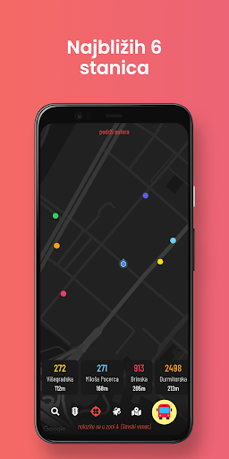 Android application BG prevoz screenshort