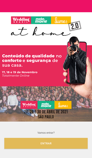 Android application Wedding Brasil At Home 2020 screenshort