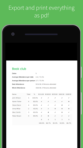 Screenshot of Presli – Attendance Manager