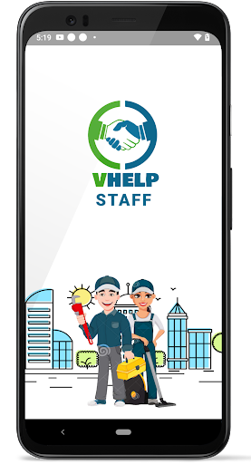 Android application V HELP Staff screenshort