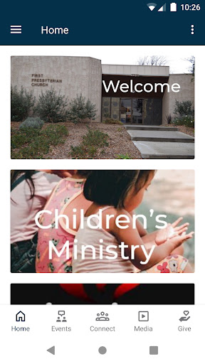 Android application Presbyterian Church of Newhall screenshort