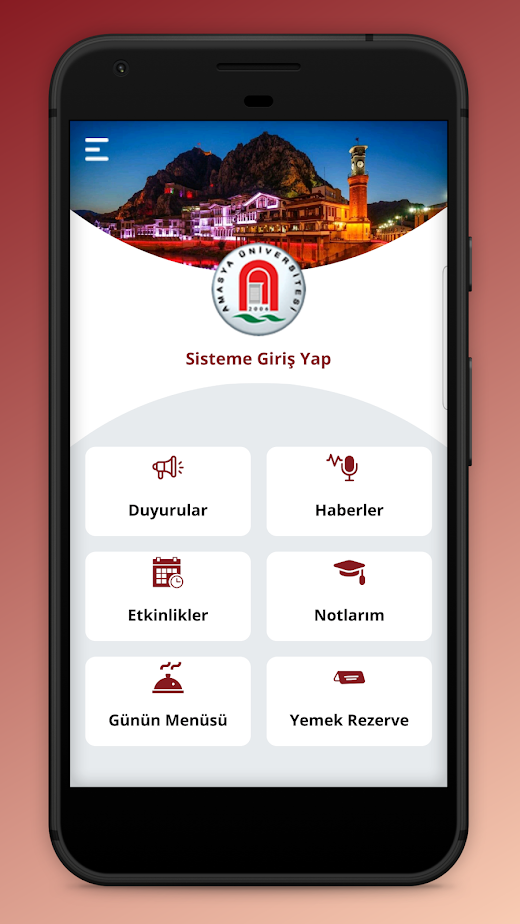 Android application Amasya Üniversitesi screenshot
