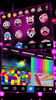 screenshot of Sparkling Hearts 3d Keyboard Theme