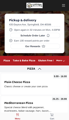 Catanzaro Pizza and Subs Screen 2