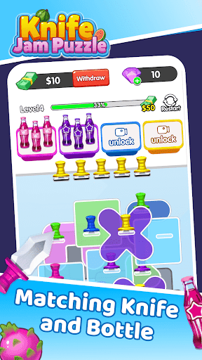 Knife Jam Puzzle - Top Games App by Game Laws | 4.1 Stars