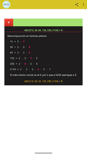 Máximo Común Divisor